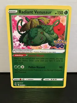 Radiant Venusaur 004/078 Holo Ultra Rare Pokemon GO - Image 1