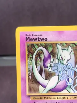 Pokemon TCG Mewtwo #12 Black Star Promo Non Holo Rare WOTC VTG 1999 LP- - Image 2