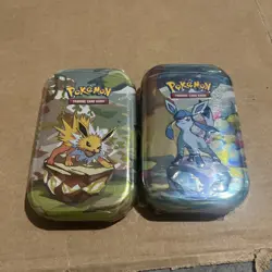 Pokemon Prismatic Evolutions Mini Tin Glaceon - Image 1