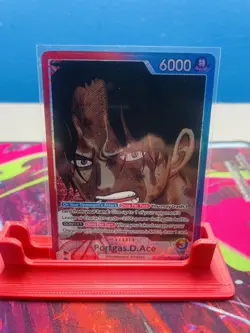 2025 One Piece Carrying On His Will Portgas D. Ace Leader Alt Art #OP13-002 - Image 1