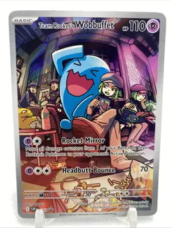 Team Rocket's Wobbuffet 203 Sv: Scarlet & Violet Promo Cards Holo - Image 1