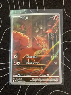 Pokemon Card TCG: Vulpix 138/132 ME:01 Mega Evolutions - Illustration Rare - NM - Image 1