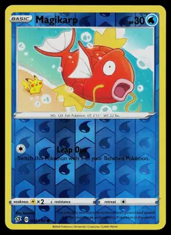 Pokemon Card Rebel Clash Magikarp 039/192 Common Reverse Holo - Image 1