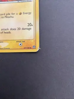 Pokemon Pikachu TCG Card 2007 Power Keepers Stamped 57/108 - Image 4