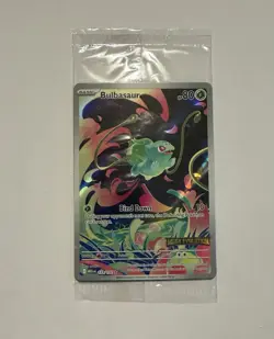 Bulbasaur Mega Evolutions Stamped Boxtopper Sealed Promo Card 133/132 - Image 1