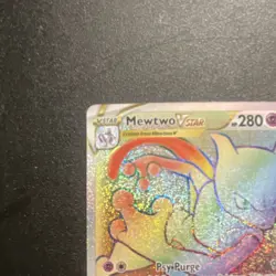 Mewtwo VSTAR Secret Rare 079/078 Pokemon GO Holo Card HP 280 English - Image 3