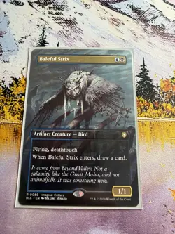 Baleful Strix (Borderless) [Commander Bloomburrow] MTG NM - Image 5