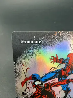 Terminate FOIL Comic Poster Showcase NM Marvel Spiderman MTG MAGIC THE GATHERING - Image 2