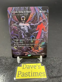 Venom, King in Black *Foil Borderless* - MAR - NM - Magic The Gathering - MTG - Image 1