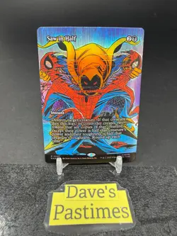 Saw in Half (Borderless) #21 (Foil) (NM) MAR Magic MTG - Image 1