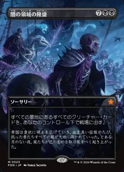 Rise of the Dark Realms * JAPANESE Foil Borderless* - FDN-BF - NM - MTG - Image 1