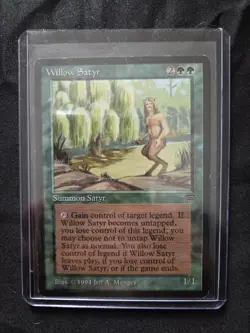 MTG Willow Satyr, Legends, Regular RARE 1994 Good cond. - Image 1