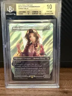 2025 MTG: FINAL FANTASY SURGE FOIL #0519 AERITH GAINSBOROUGH BGS 10 - Image 1