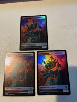 3 x mtg foil token Pest // Spirit, 005/006, Strixhaven, unplayed - Image 2
