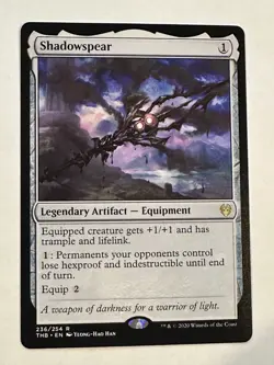 MTG Shadowspear NM Legendary Artifact - Image 1