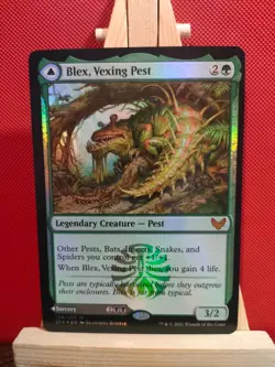 Blex, Vexing Pest FOIL Promo - Strixhaven: School of Mages - Mythic - NM - MTG - Image 1