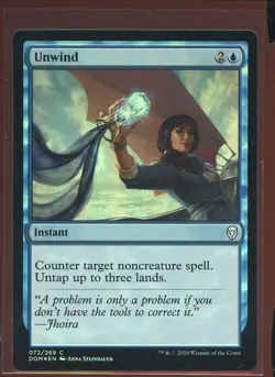 Unwind Foil Common LP Dominaria Magic the Gathering MTG - Image 1