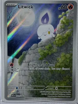 Litwick 101/086 (NM) - SV White Flare - Illustration Rare Pokemon TCG - Image 1