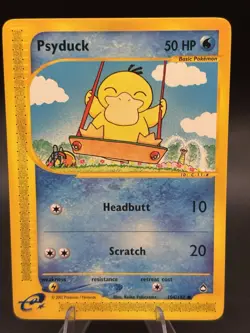 Pokemon Psyduck Common Regular Aquapolis 104/147 2002 English NM PACK FRESH - Image 1