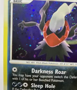 Pokemon TCG Darkrai #4/106 Great Encounters 2008 Rare Holo Card NM With Swirl - Image 3