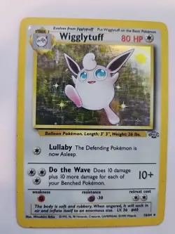 Wigglytuff Holo Jungle Pokemon Card Base WOTC - Image 1