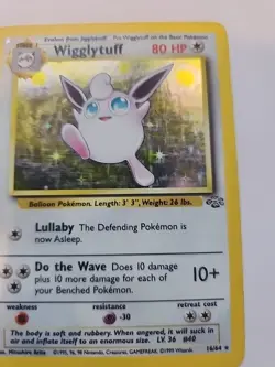 Wigglytuff Holo Jungle Pokemon Card Base WOTC - Image 5