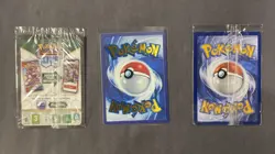 Pokemon TCG 151 UPC Promo Set Mew 053, Mewtwo 052, Metal Mew 205 New Sealed - Image 2