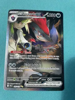 Pokemon TCG N's Zoroark EX Holo Card 185/159 Sv09: Journey Together - Image 1