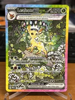 2025 Pokemon SV Prismatic Evolutions PRE EN Leafeon ex #144/131 - Image 1