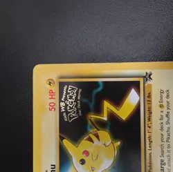 Pikachu #4 1999 WB Black Star Promo Pokemon the First Movie Pokemon TCG - Image 3