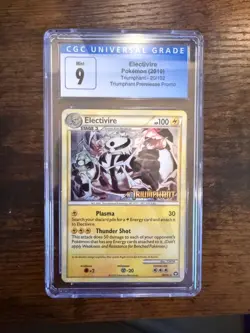 2010 Pokemon HGSS Triumphant Electivire Holo Prerelease Promo #20 CGC 9 - Image 1