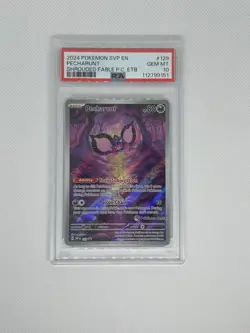 Pecharunt SVP EN 129 Shrouded Fable Pokemon Center Stamped ETB Promo PSA 10 - Image 4