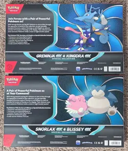Lot of 2 Pokemon - Greninja Kingdra & Snorlax Blissey Boxes - SEALED NEW - Image 2