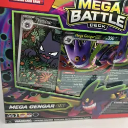 Mega Battle Deck - Mega Gengar ex Box Set Haunter Pokemon TCG (Sealed) New - Image 5