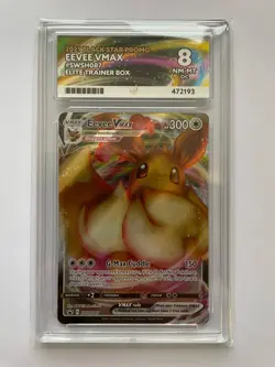 Pokemon Eevee Vmax SWSH087 2021 Black Star Promo ETB Ace 8 NM-MT O.C Rare - Image 1