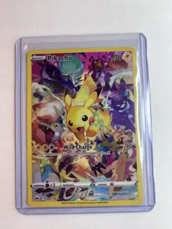 2023 POKEMON SWORD & SHIELD CROWN ZENITH #160 FULL ART/PIKACHU Ungraded - Image 3