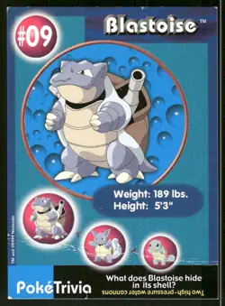 Pokemon Tcg Blastoise #9 Pokemon Burger King MP - Image 1