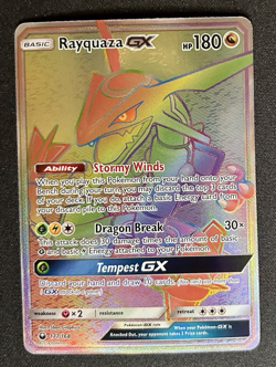 Rayquaza GX 177/168 Pokemon Celestial Storm Secret Rare NM - Image 1
