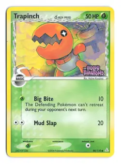 Pokemon Trapinch 84/110 EX Holon Phantoms Stamped Reverse Rev Holo Foil - Image 1