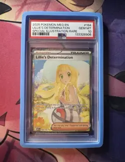 2025 Pokemon TCG Lillie's Determination Mega Evolution SAR 184/132 PSA 10 - Image 1