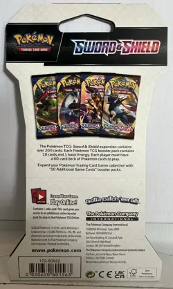Pokemon TCG Sword and Shield Rebel Clash - 1 Booster Pack Sleeved - Image 2