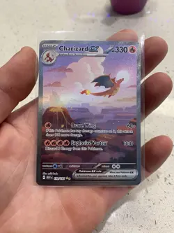 Pokemon 151 Charizard EX 199/165 Special Illustration Rare Full Art Holo - Image 1