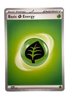 New: 2023 Pokemon TCG Basic Grass Energy 001 Scarlet & Violet Base Set Regular - Image 1