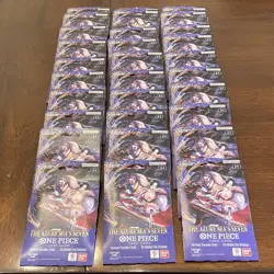 Bandai One Piece TCG - The Azure Sea's Seven - Lot of 30 Booster Packs (English) - Image 1