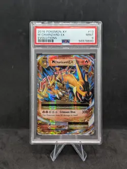 M Charizard EX 2016 Pokemon XY Evolutions 13/108 Holo PSA 9 Graded TCG - Image 1
