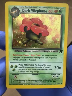 Dark Vileplume - 13/82 - Pokemon Team Rocket Unlimited Holo Rare Card WOTC NM - Image 1