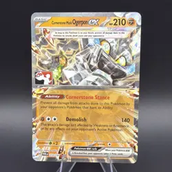 Cornerstone Mask Ogerpon ex 112/167 Prize Pack Series Cards Pokemon TCG Stamp - Image 1