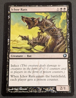 MTG Card - 1x Ichor Rats - Scars of Mirrodin - NM/LP - Magic The Gathering #67 - Image 1