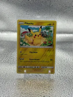 Pokemon Pikachu Reverse Holo 30/111 Sm-Crimson Invasion Basic 60 HP Common Card - Image 1