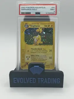 PSA 9 Ampharos Holo H1/H32 Aquapolis Pokemon Card Mint - Image 2